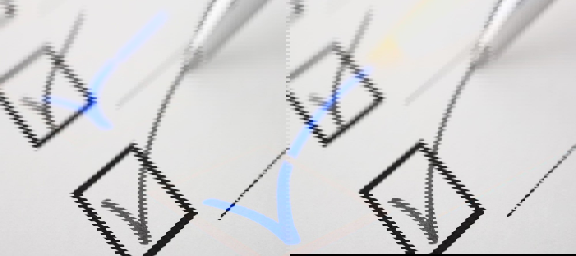 Tick in a checkbox on a form.